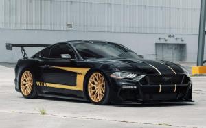 Ford Mustang GT on Vossen Wheels (HF-2) 2019 года
